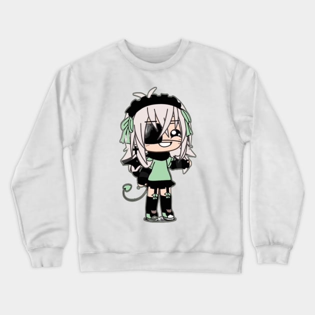 Gacha Life Dark Cute Angel Crewneck Sweatshirt by Itz toca froggy